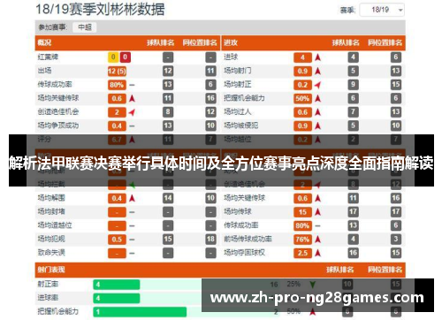 解析法甲联赛决赛举行具体时间及全方位赛事亮点深度全面指南解读